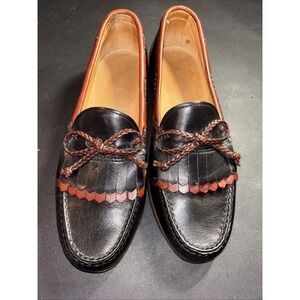 Allen Edmonds Woodstock Tassel Loafers USA Made Brown&black Leather Mens 8D